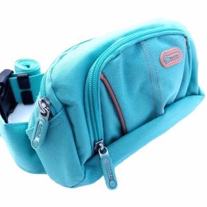 Totto Fanny Pack Turquoise Adjustable Headphone